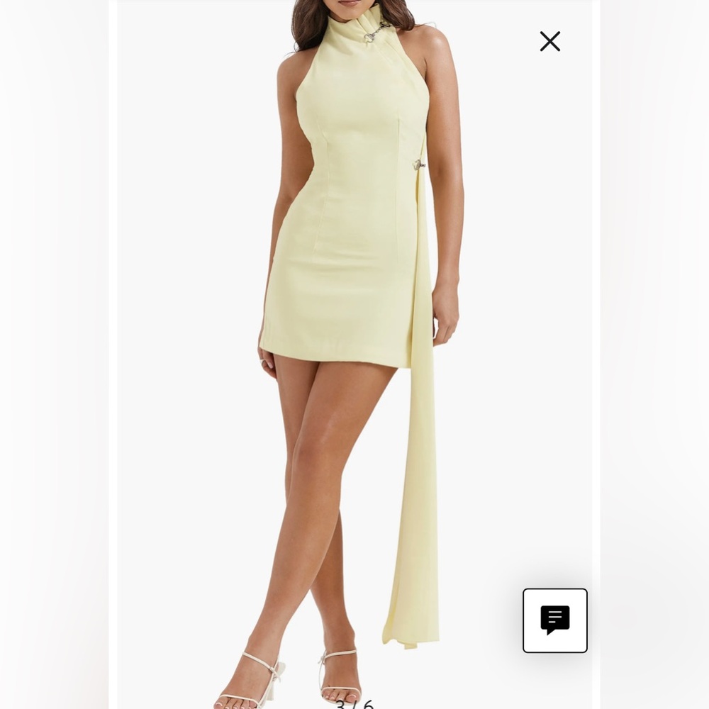 House of CB Marla Funnel Neck Minidress
